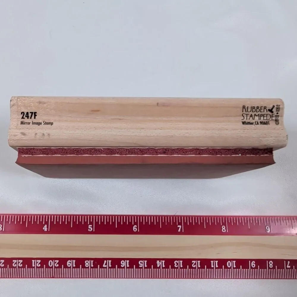 S4 Rubber Stampede Mirror Image Stamp Tool 247F Wood Mounted Rubber Stamp